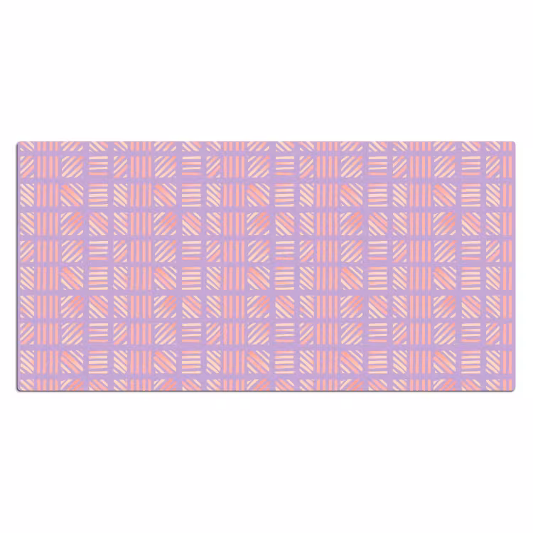 Bureau onderlegger - Paars - Roze - Geometrisch - Strepen - Blokken - Patroon — 2