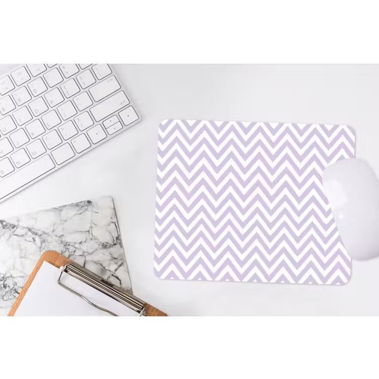 Muismat - Lila - Geometrisch - Chevron - Zigzag - Patroon — 2