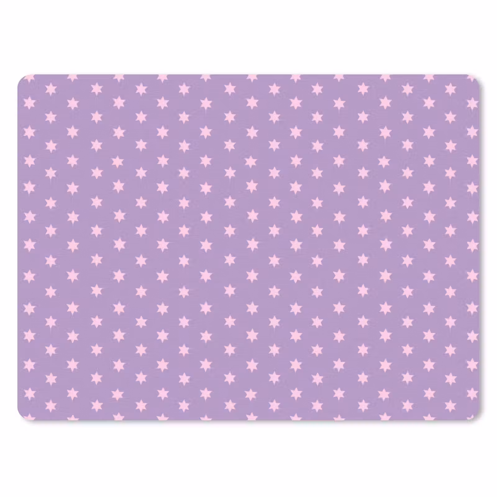 Muismat - Paars - Roze - Sterren - Geometrisch - Patroon — 1