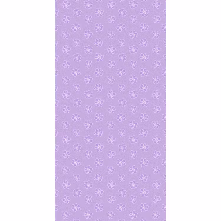 Behang - Lila - Botanisch - Bloemen - Handgetekend - Patroon — 2