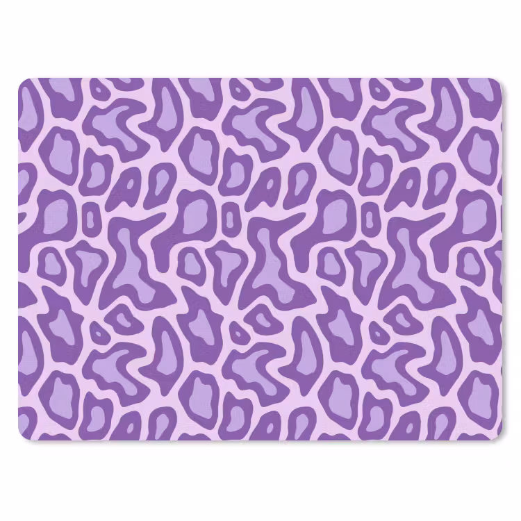 Muismat - Paars - Abstract - Luipaard - Vlekken - Groovy - Patroon — 1