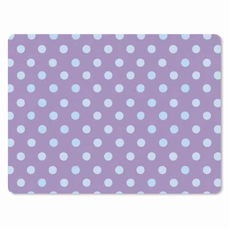 Muismat - Paars - Blauw - Geometrisch - Stippen - Polka Dot - Patroon — 1