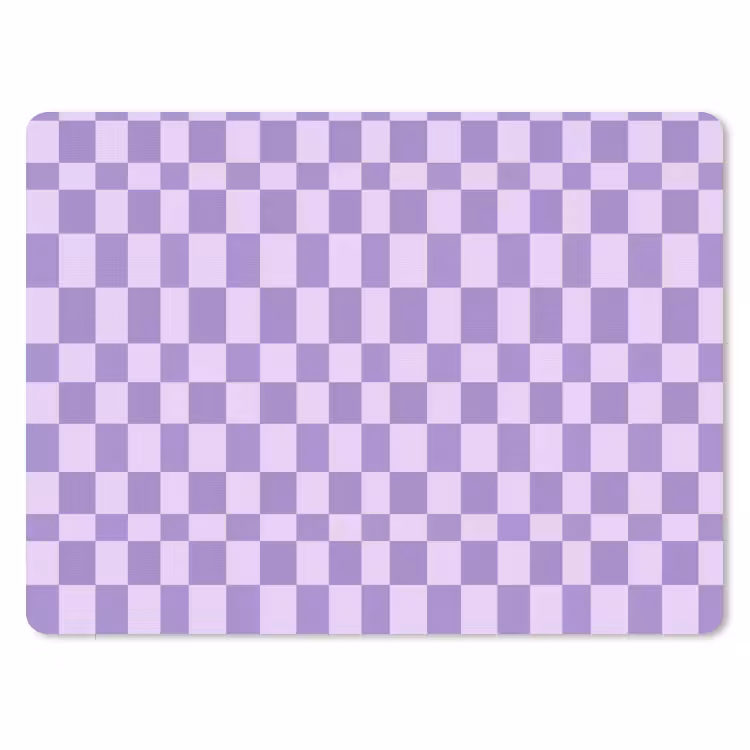 Muismat - Paars - Geometrisch - Dambord - Blokken - Patroon — 1