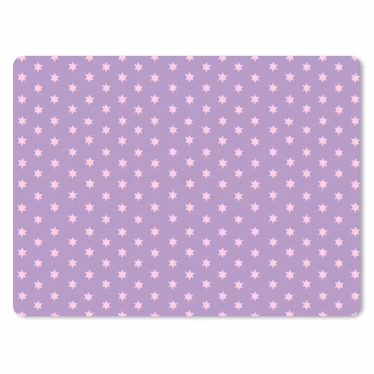 Muismat - Paars - Roze - Sterren - Geometrisch - Patroon — 1