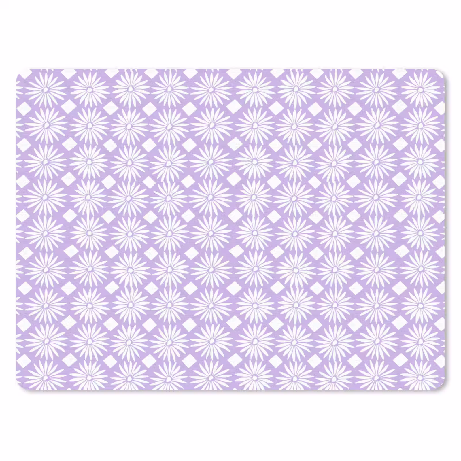 Muismat - Lila - Botanisch - Bloemen - Margrieten - Patroon — 1