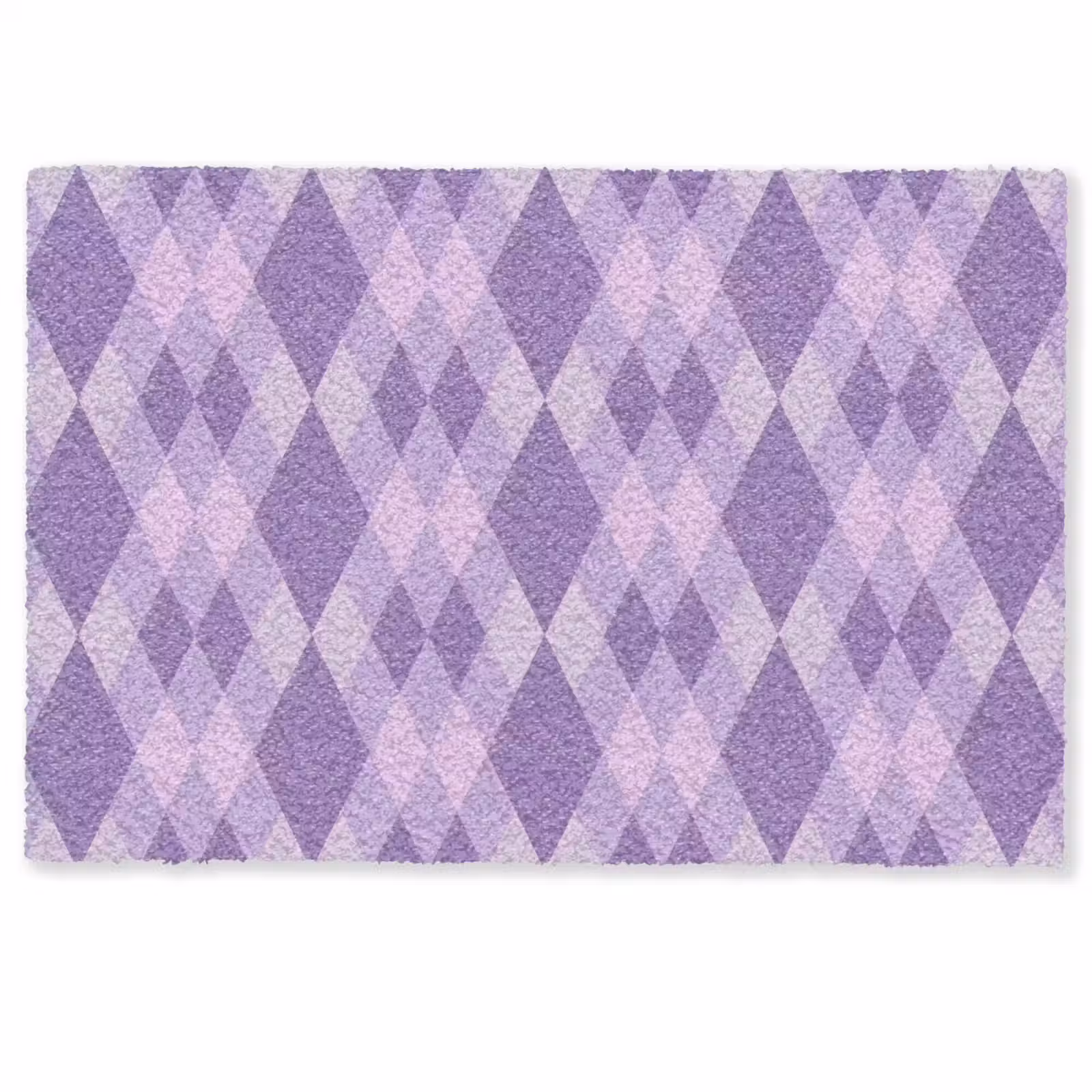 Deurmat - Paars - Geometrisch - Ruiten - Argyle - Patroon — 1
