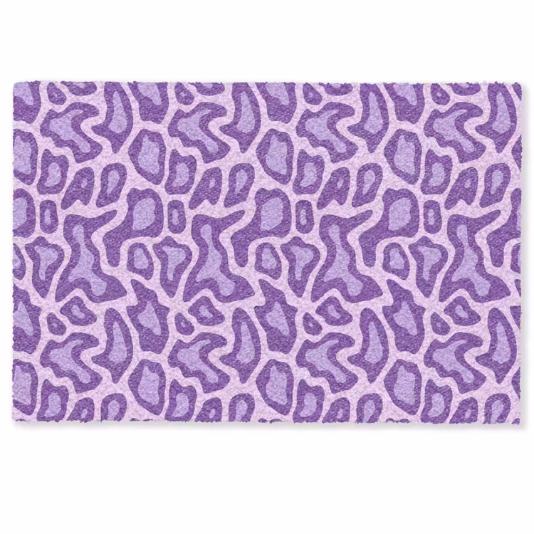 Deurmat - Paars - Abstract - Luipaard - Vlekken - Groovy - Patroon — 1