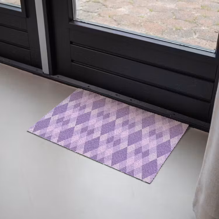 Deurmat - Paars - Geometrisch - Ruiten - Argyle - Patroon — 2