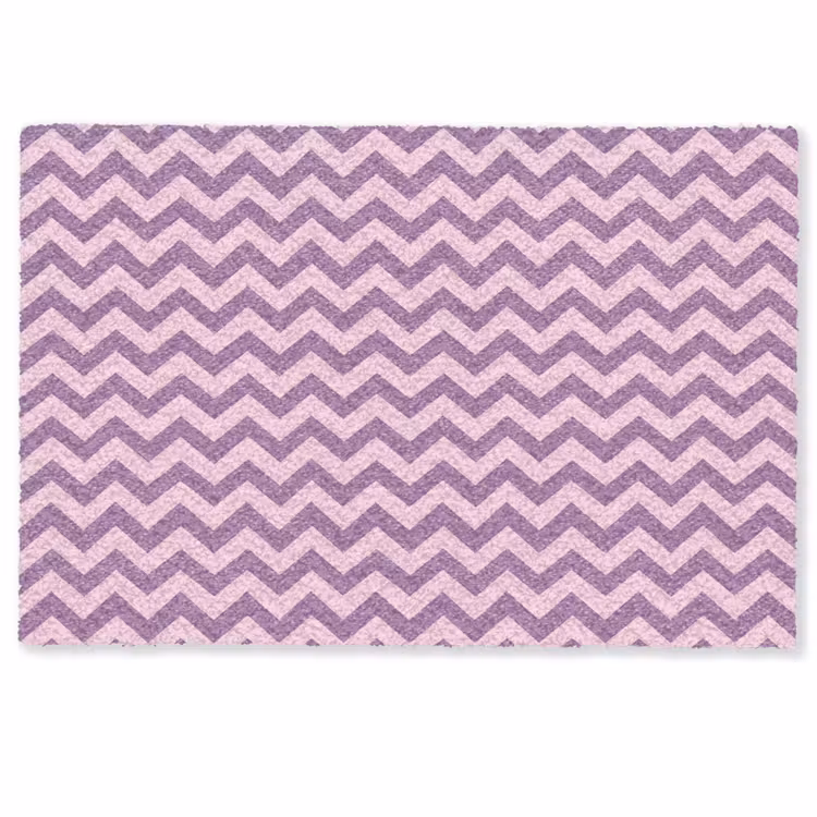 Deurmat - Paars - Roze - Geometrisch - Chevron - Zigzag - Patroon — 1