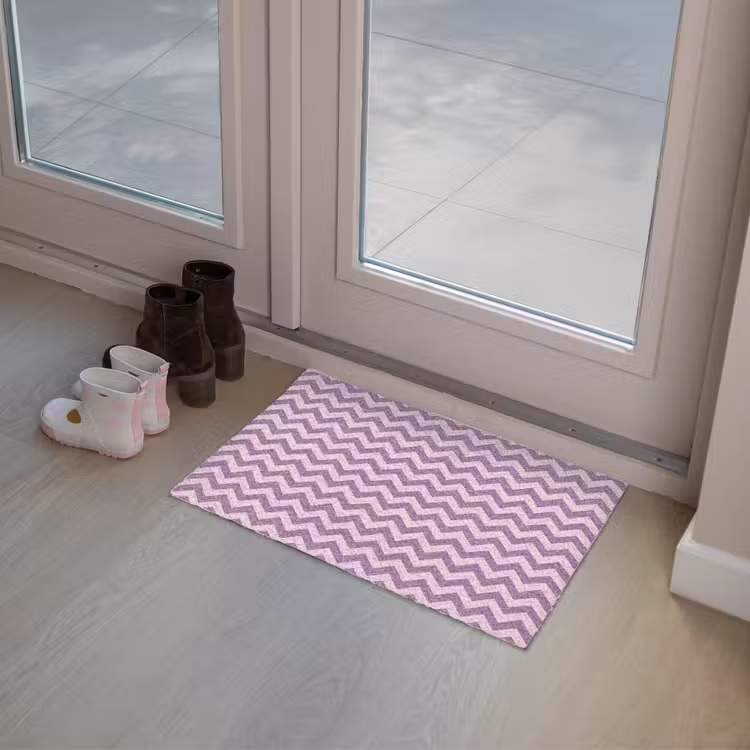 Deurmat - Paars - Roze - Geometrisch - Chevron - Zigzag - Patroon — 8