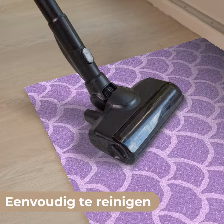 Deurmat - Paars - Schubber - Schelpen - Handgetekend - Patroon — 9
