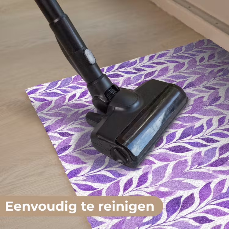 Deurmat - Paars - Botanisch - Bladeren - Aquarel - Takken - Patroon — 9