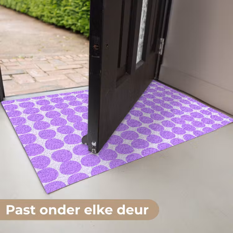 Deurmat - Paars - Geometrisch - Stippen - Polka Dot - Patroon — 7