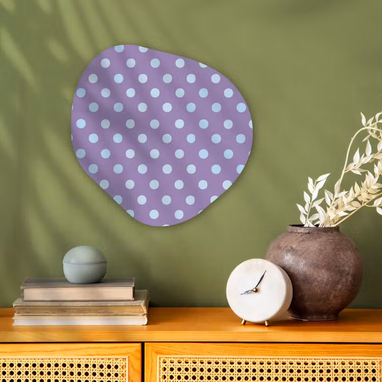 Organisch schilderij forex - Paars - Blauw - Geometrisch - Stippen - Polka Dot - Patroon — 2