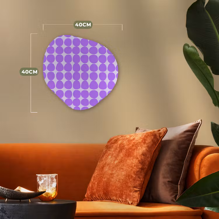 Organisch schilderij forex - Paars - Geometrisch - Stippen - Polka Dot - Patroon — 4