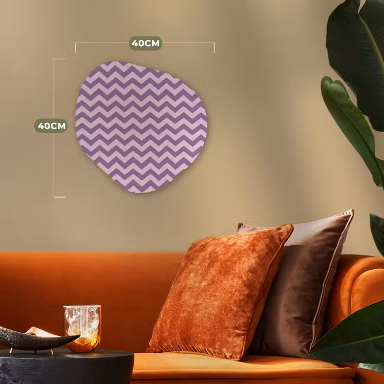 Organisch schilderij forex - Paars - Roze - Geometrisch - Chevron - Zigzag - Patroon — 4