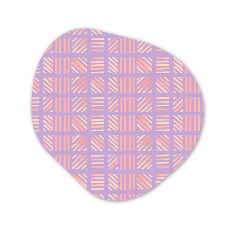 Organisch schilderij forex - Paars - Roze - Geometrisch - Strepen - Blokken - Patroon — 1