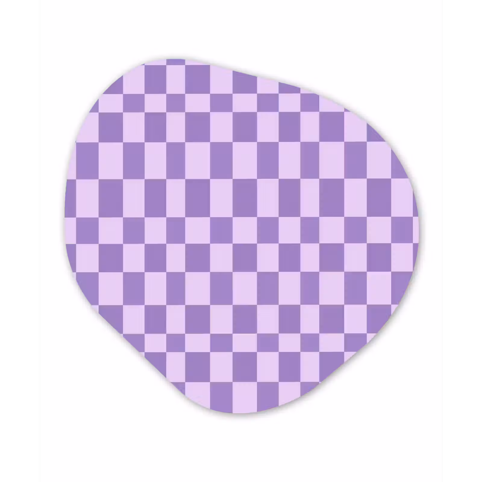 Organisch schilderij glas - Paars - Geometrisch - Dambord - Blokken - Patroon — 1