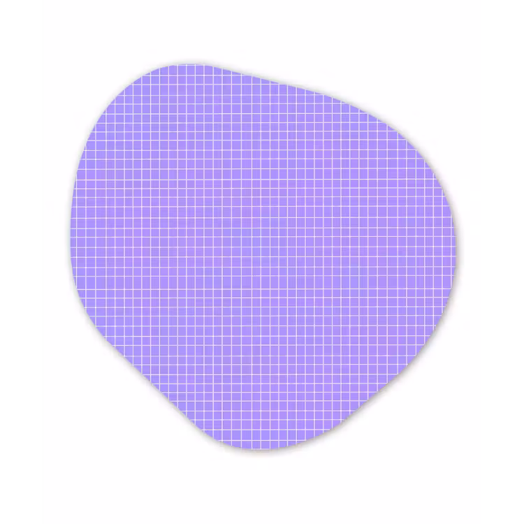 Organisch schilderij glas - Paars - Geometrisch - Raster - Minimalistisch - Patroon — 1