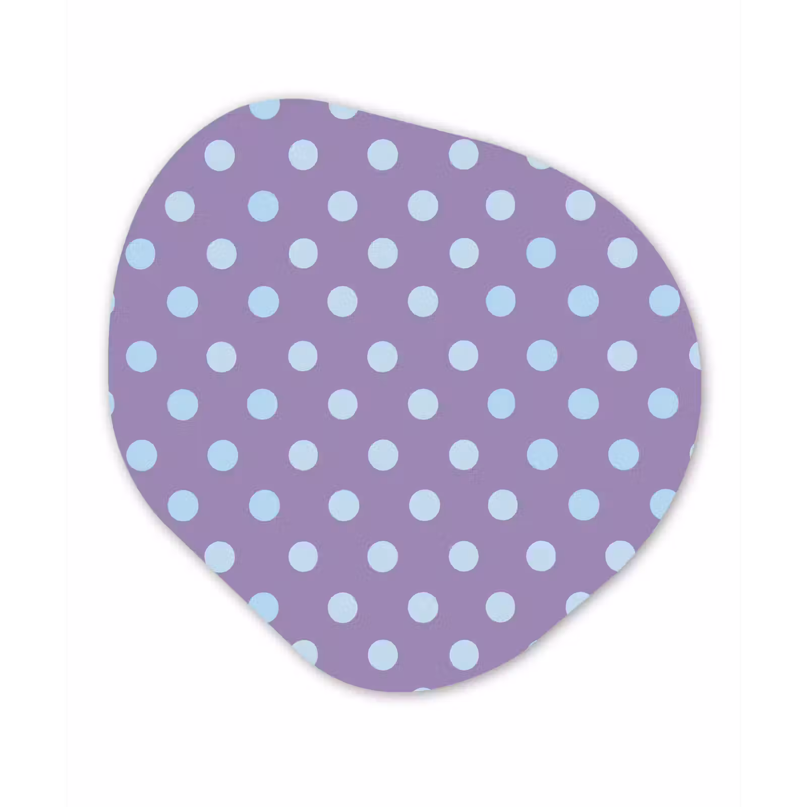 Organisch schilderij aluminium - Paars - Blauw - Geometrisch - Stippen - Polka Dot - Patroon — 1