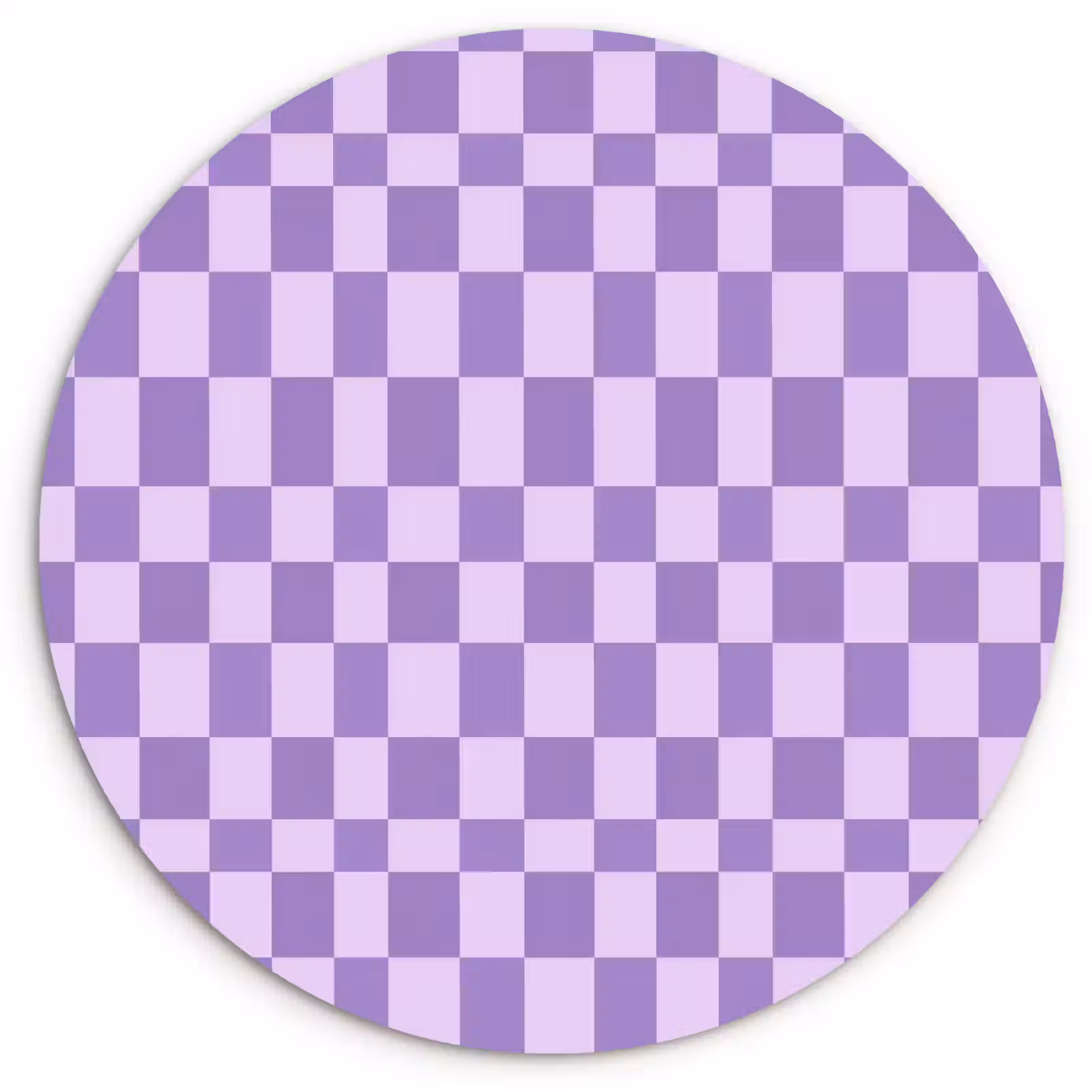 Muurcirkel - Paars - Geometrisch - Dambord - Blokken - Patroon — 1