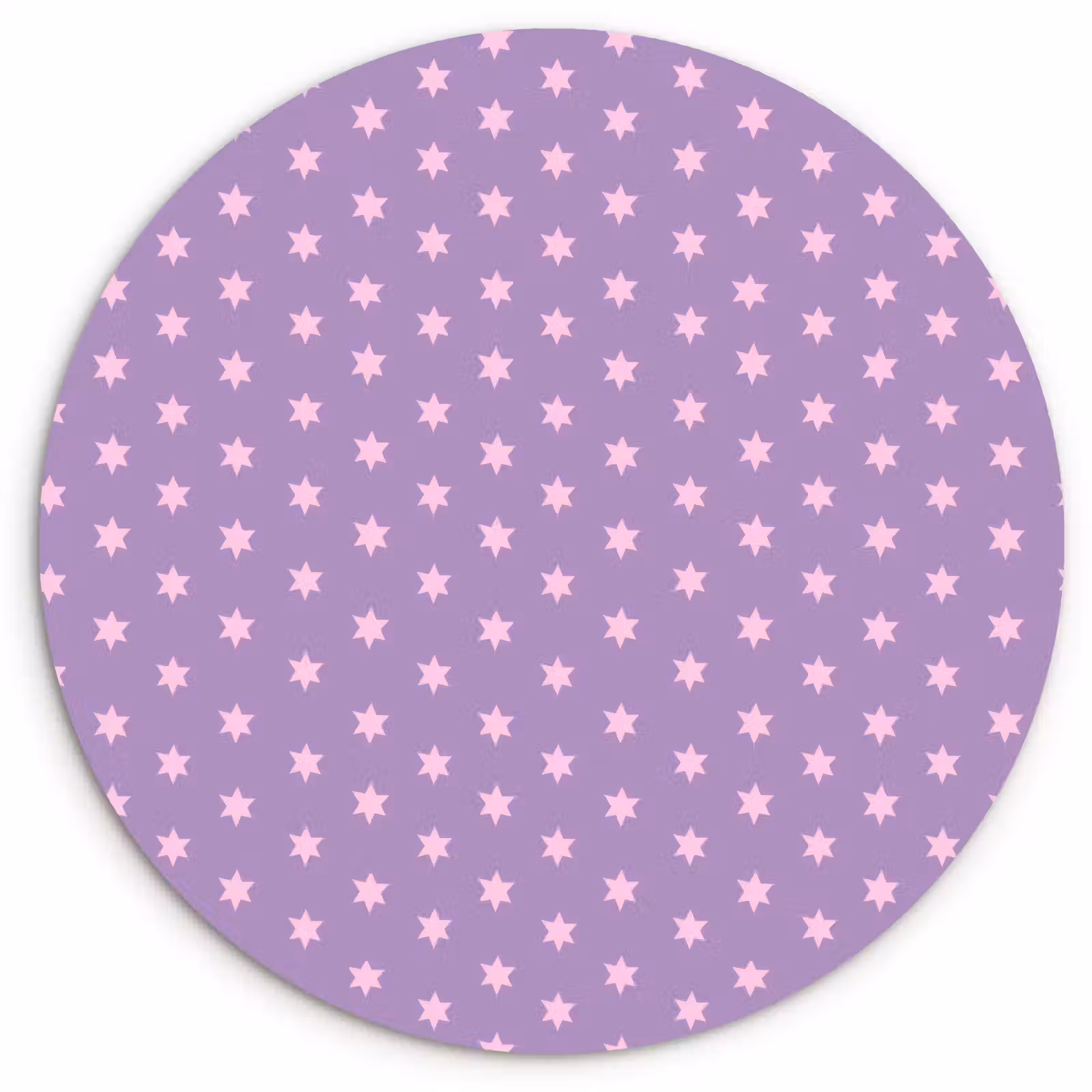 Muurcirkel - Paars - Roze - Sterren - Geometrisch - Patroon — 1