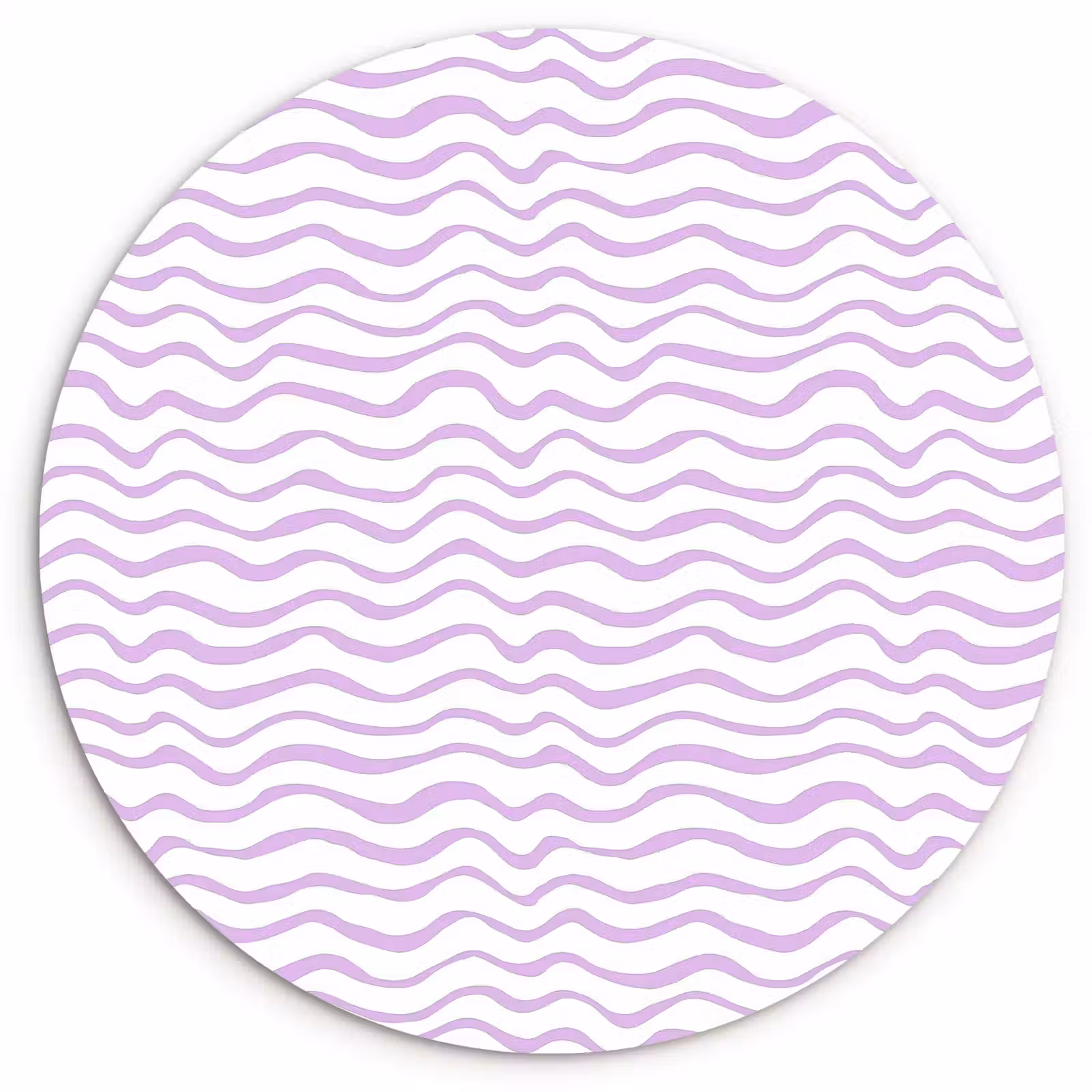 Muurcirkel - Lila - Geometrisch - Golfjes - Lijnen - Patroon — 1