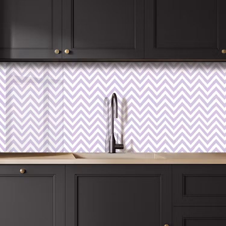 Keuken achterwand - Lila - Geometrisch - Chevron - Zigzag - Patroon — 6