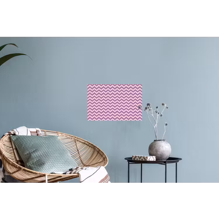 Muursticker - Paars - Roze - Geometrisch - Chevron - Zigzag - Patroon — 4