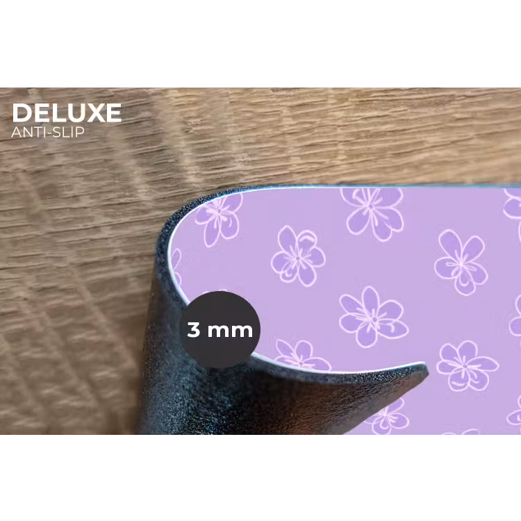 Placemat - 6 stuks - Lila - Botanisch - Bloemen - Handgetekend - Patroon — 4