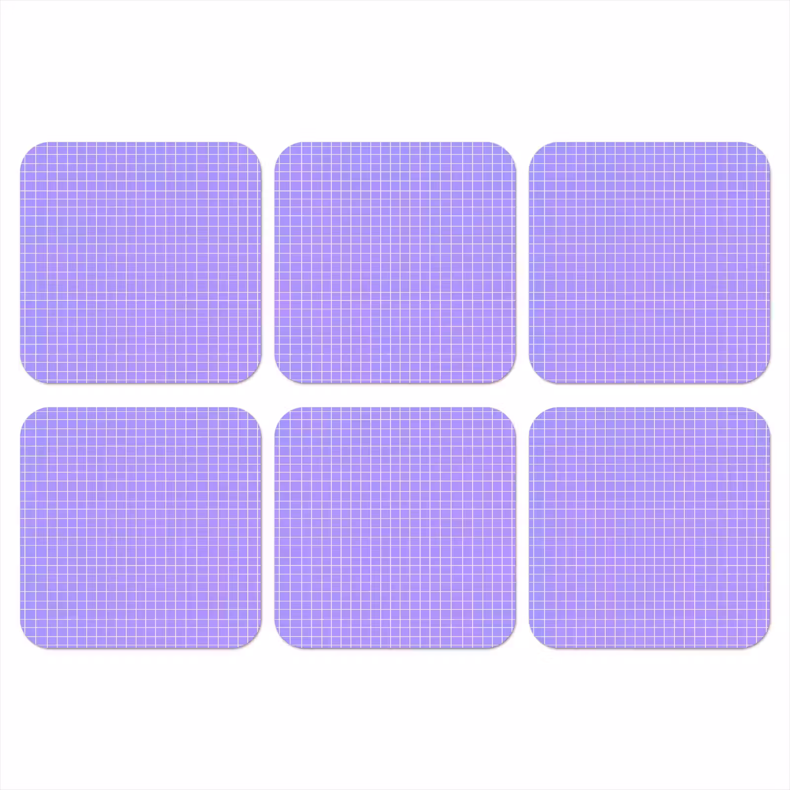Onderzetter - Paars - Geometrisch - Raster - Minimalistisch - Patroon — 1