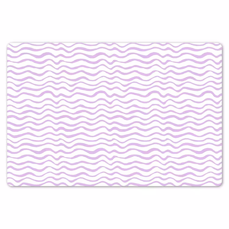 Placemat - 6 stuks - Lila - Geometrisch - Golfjes - Lijnen - Patroon — 7