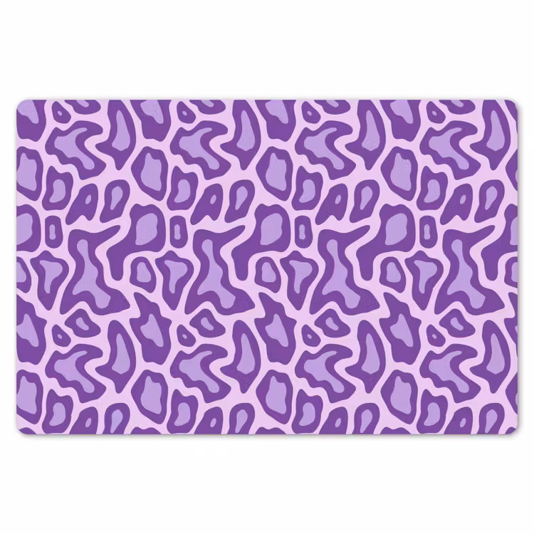 Placemat - 6 stuks - Paars - Abstract - Luipaard - Vlekken - Groovy - Patroon — 7