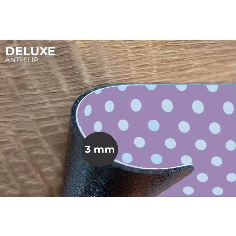 Placemat - 6 stuks - Paars - Blauw - Geometrisch - Stippen - Polka Dot - Patroon — 4