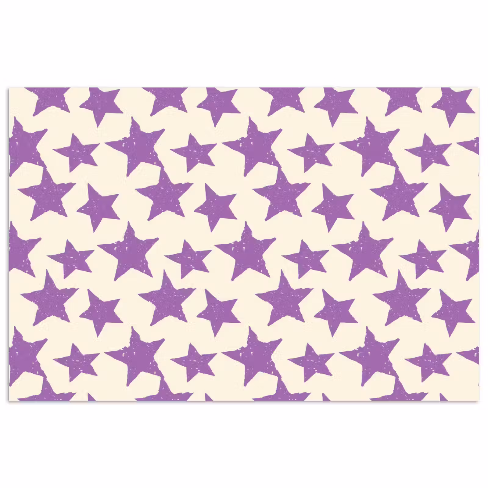 Poster - Paars - Geometrisch - Sterren - Stempel - Patroon — 1
