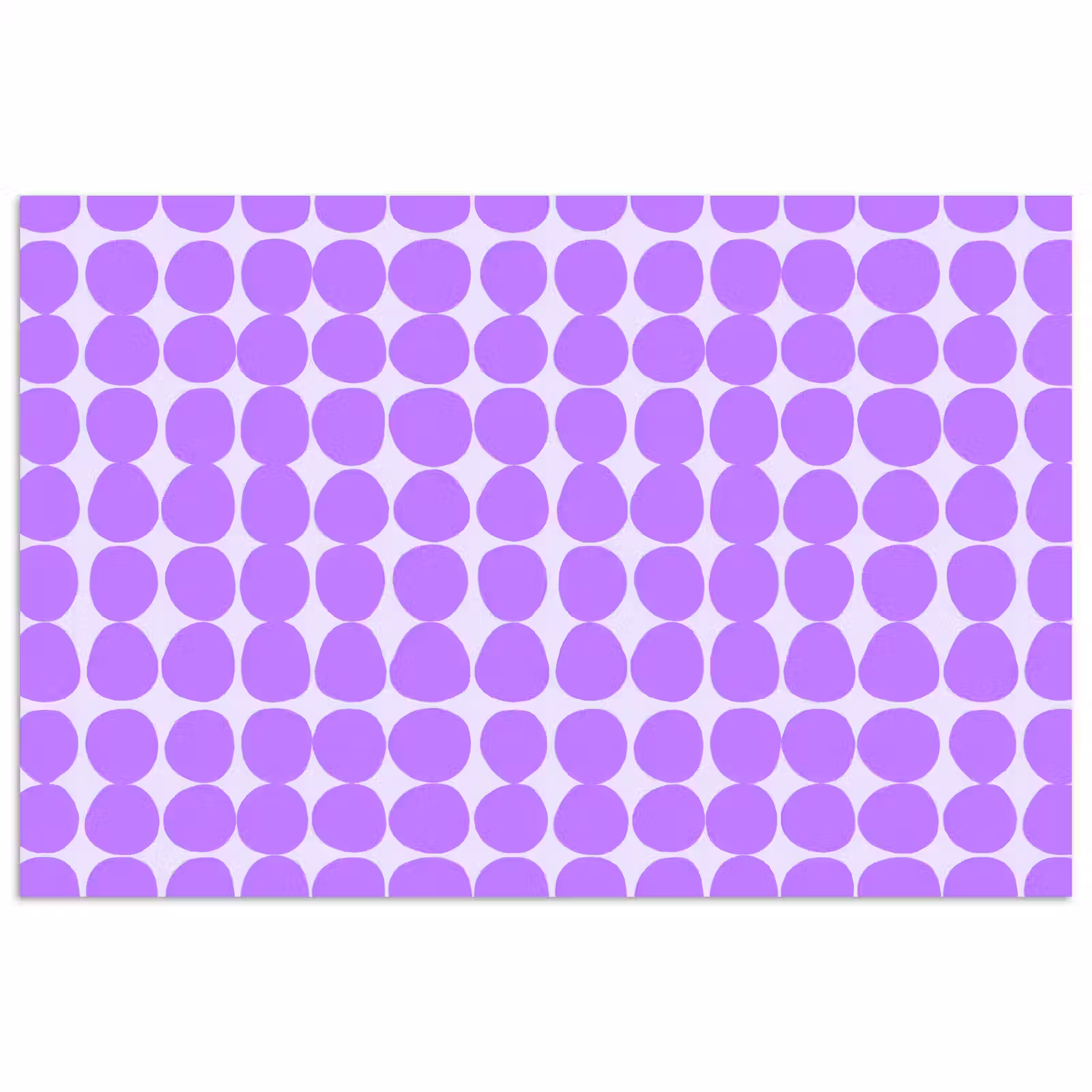 Poster - Paars - Geometrisch - Stippen - Polka Dot - Patroon — 1