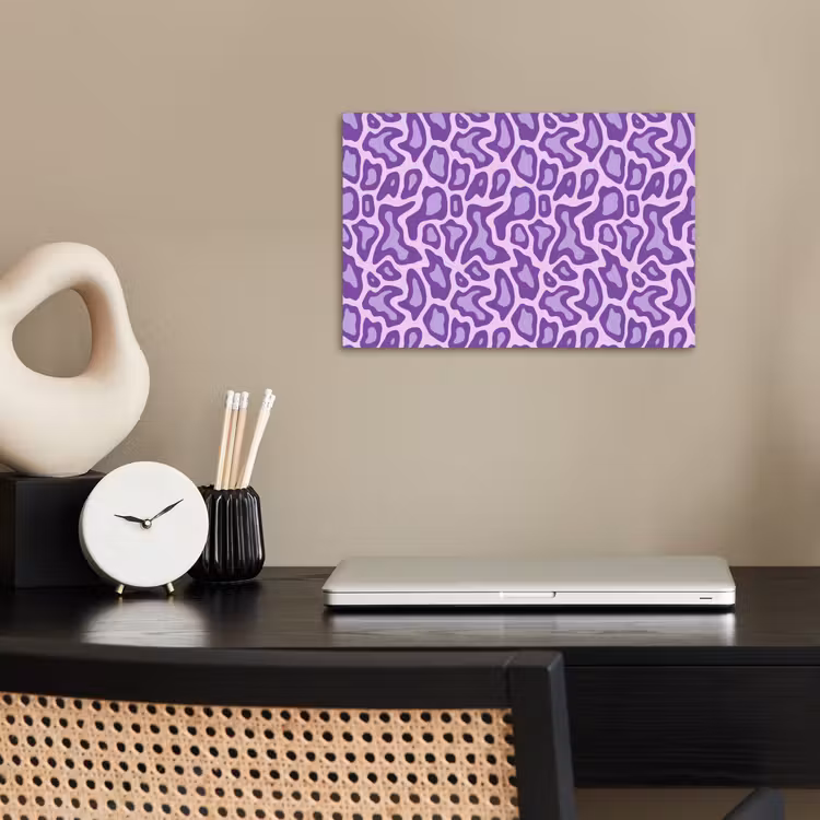 Poster - Paars - Abstract - Luipaard - Vlekken - Groovy - Patroon — 2