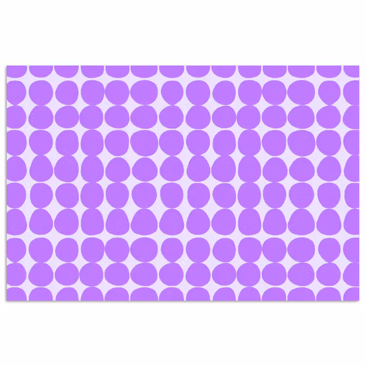 Poster - Paars - Geometrisch - Stippen - Polka Dot - Patroon — 1