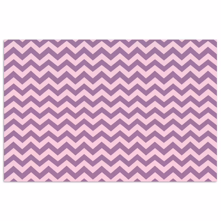 Poster - Paars - Roze - Geometrisch - Chevron - Zigzag - Patroon — 1
