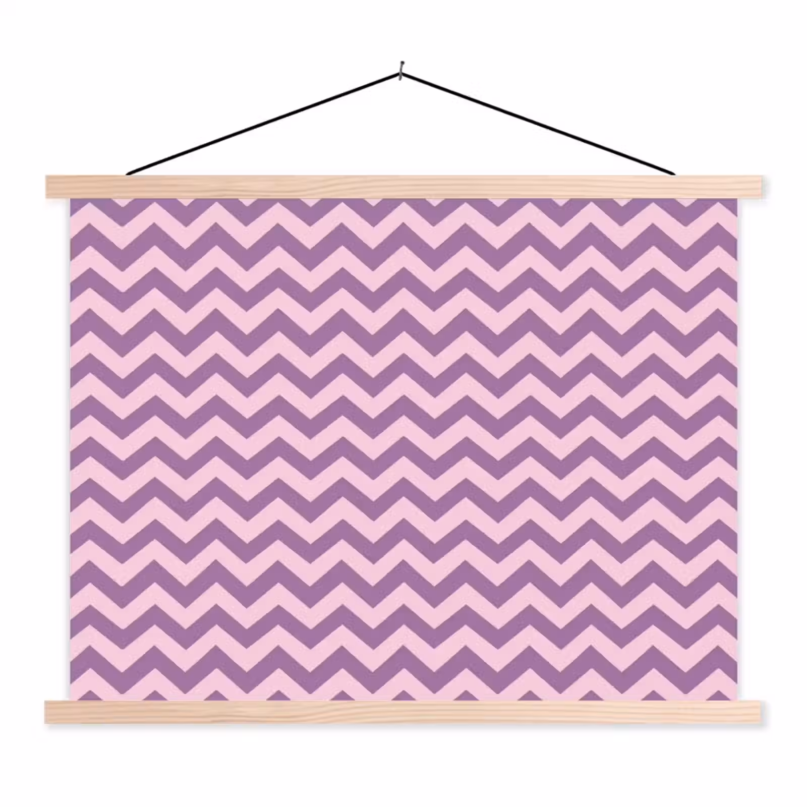 Schoolplaat - Paars - Roze - Geometrisch - Chevron - Zigzag - Patroon — 1