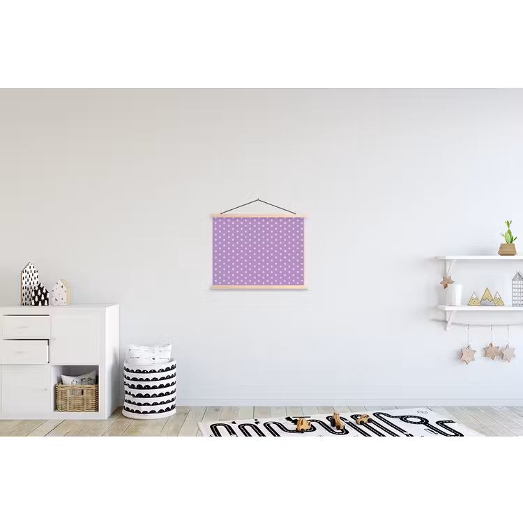 Schoolplaat - Paars - Roze - Sterren - Geometrisch - Patroon — 3