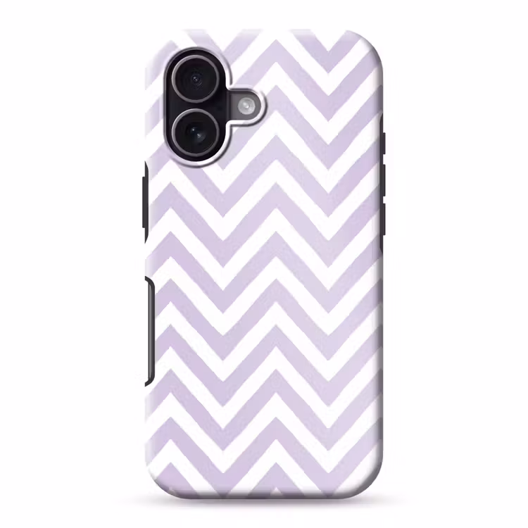 Telefoonhoesje Toughcase - Lila - Geometrisch - Chevron - Zigzag - Patroon — 1