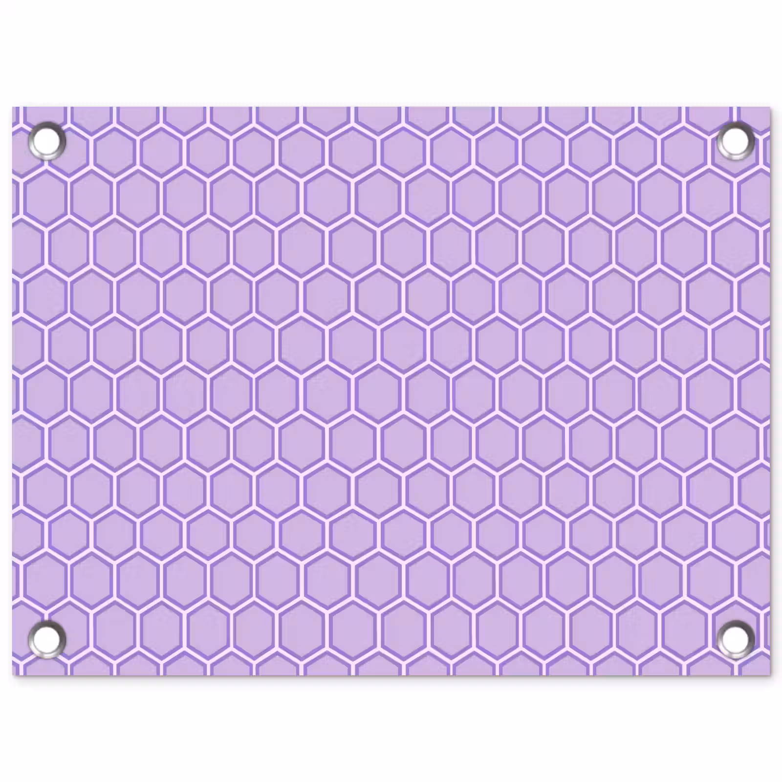 Tuinposter - Paars - Geometrisch - Honeycomb - Bijenraat - Patroon — 1