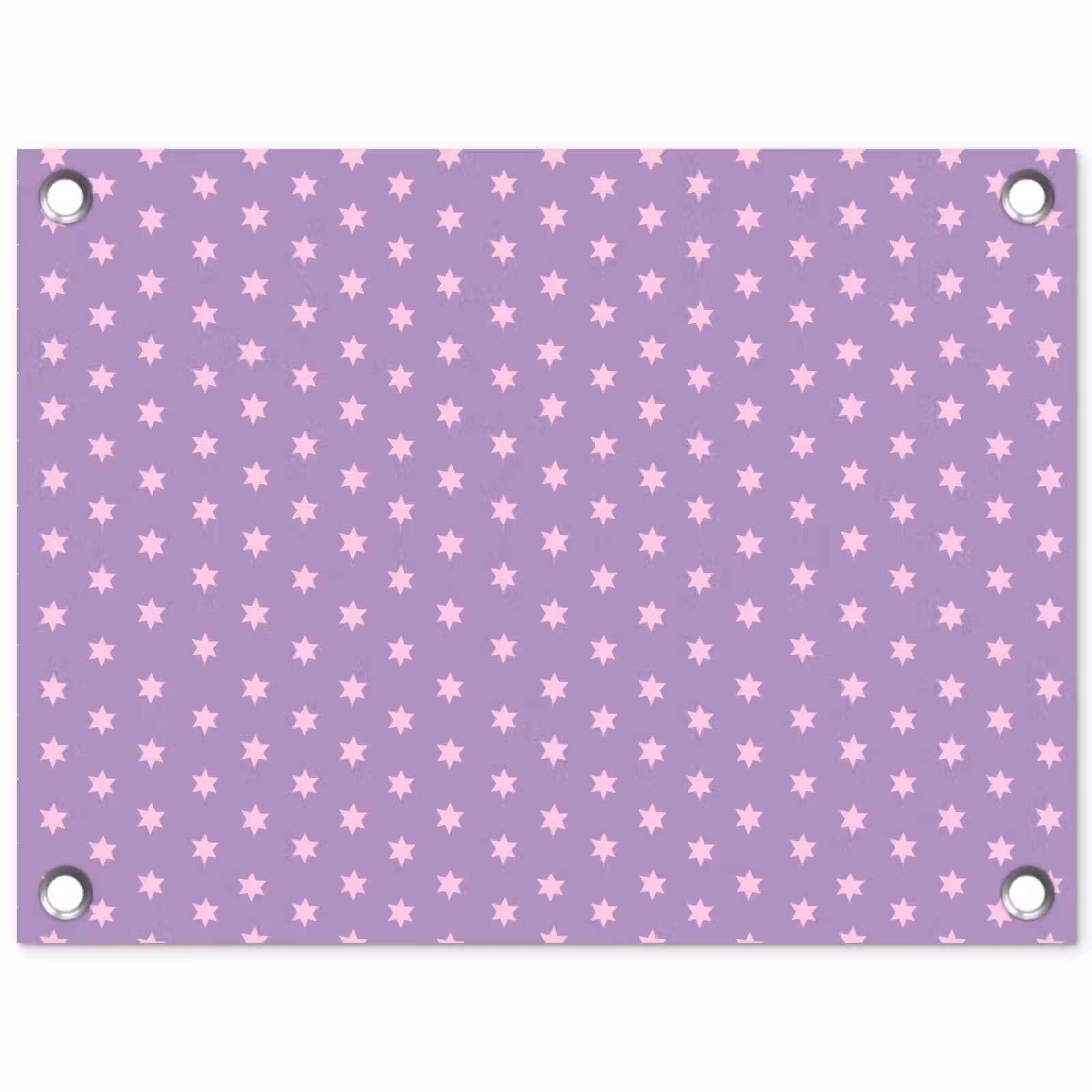 Tuinposter - Paars - Roze - Sterren - Geometrisch - Patroon — 1