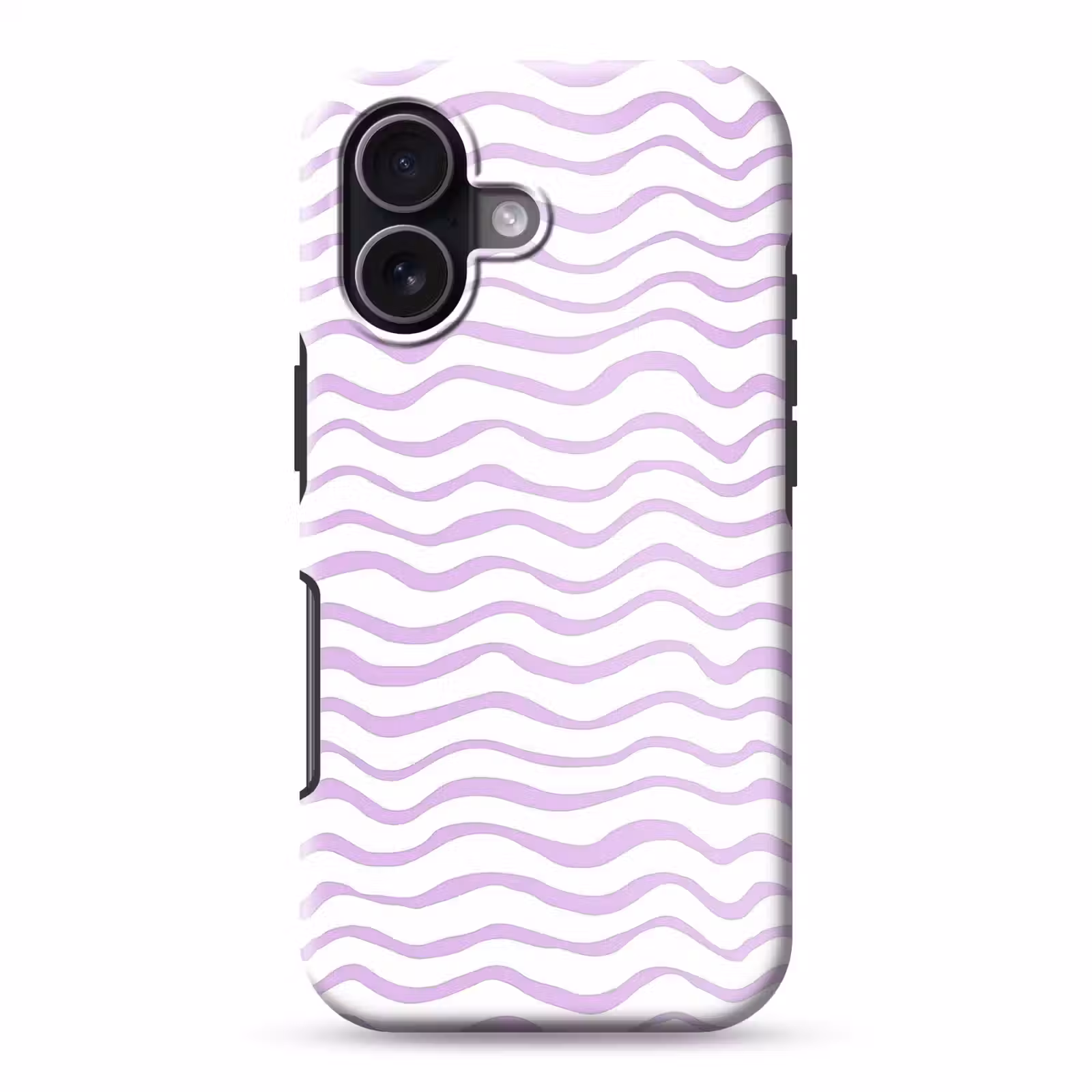 Telefoonhoesje Toughcase - Lila - Geometrisch - Golfjes - Lijnen - Patroon — 1