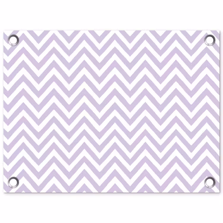 Tuinposter - Lila - Geometrisch - Chevron - Zigzag - Patroon — 1
