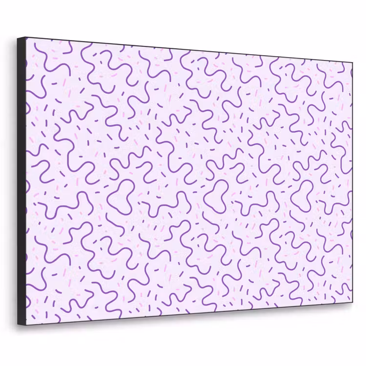 Art frame - Paars - Abstract - Memphis - Retro - Spikkels - Patroon — 1