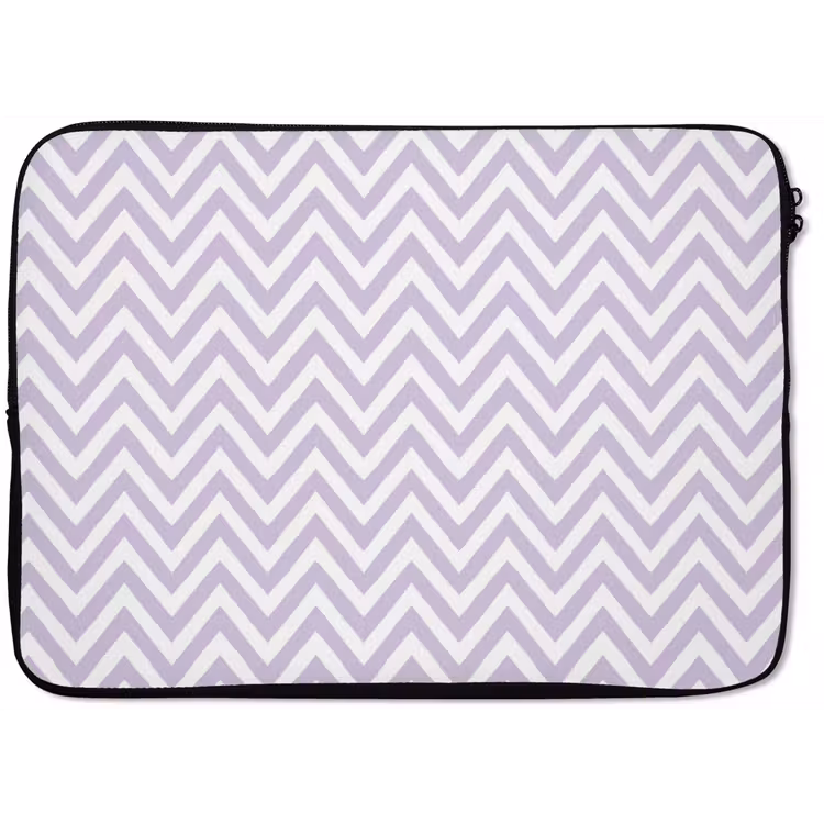 Laptophoes Lila - Geometrisch - Chevron - Zigzag - Patroon — 1