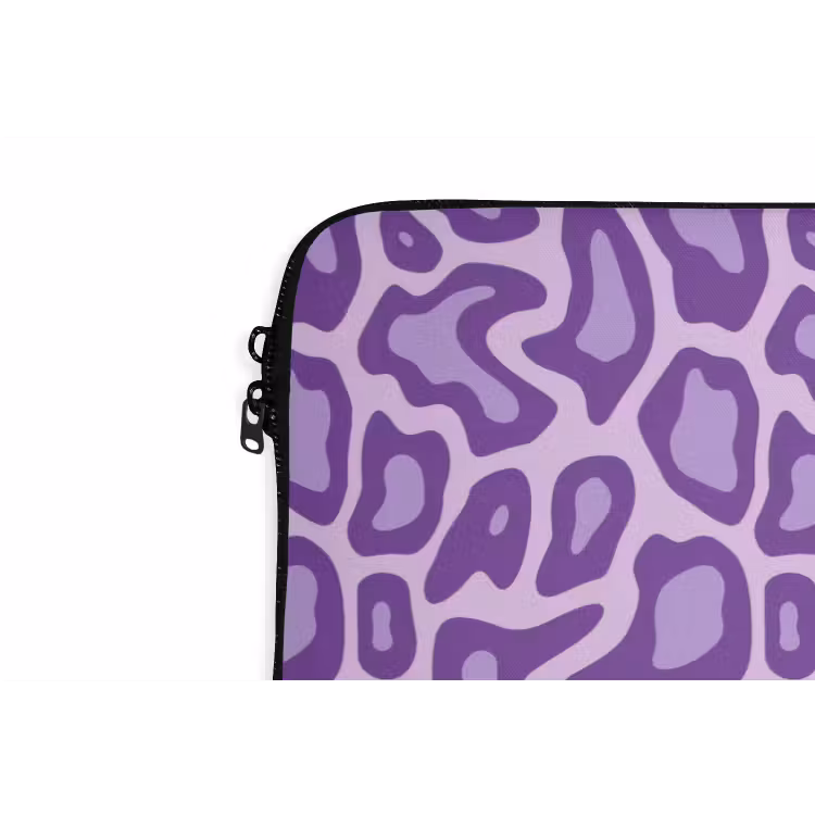 Laptophoes Paars - Abstract - Luipaard - Vlekken - Groovy - Patroon — 5