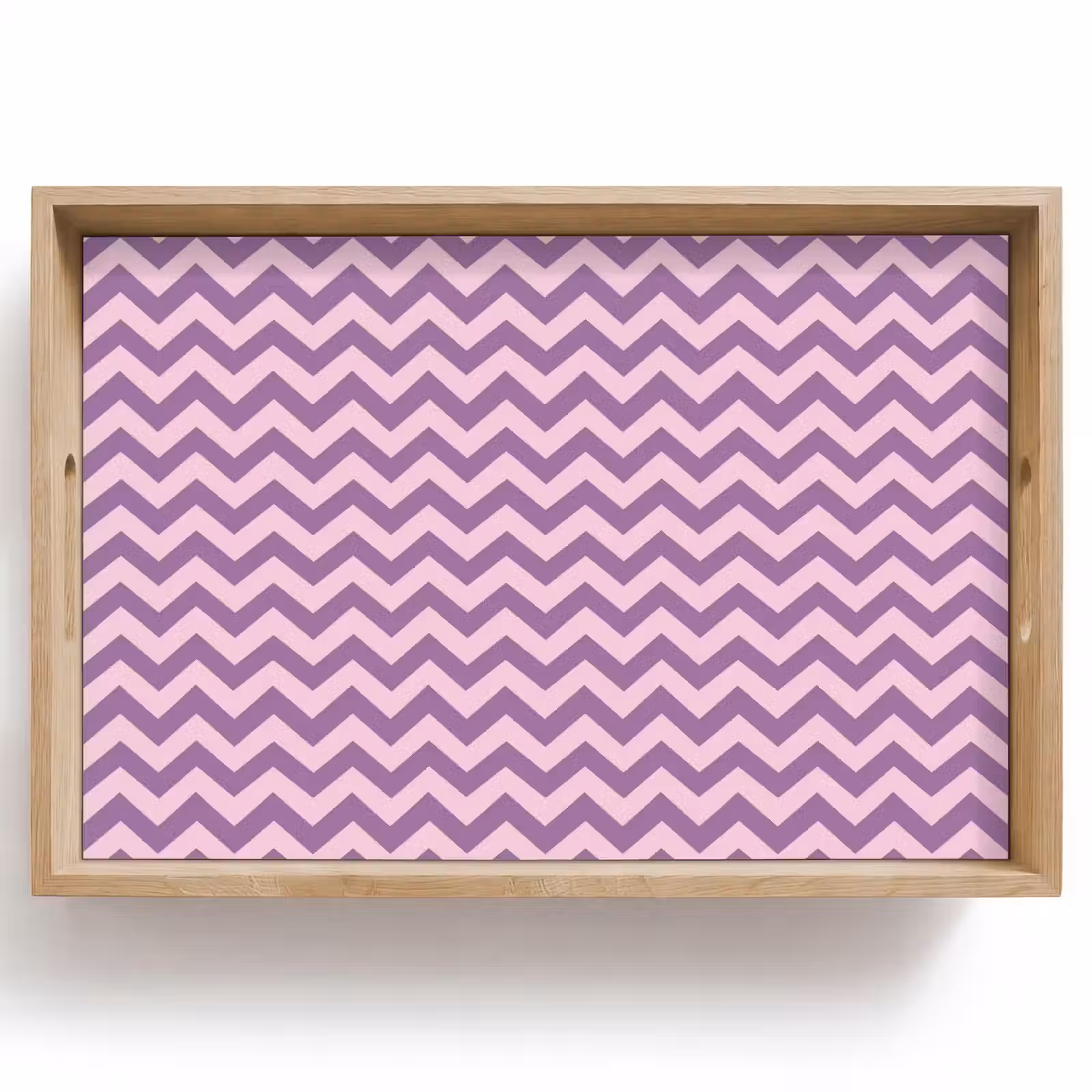 Dienblad - Paars - Roze - Geometrisch - Chevron - Zigzag - Patroon — 1